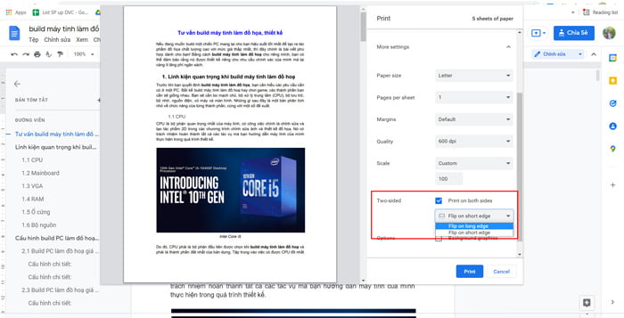 Cách in 2 mặt giấy trên 1 tờ (A3, A4, A5, …) đối với các dòng máy in có hỗ trợ tính năng in đảo mặt tự động