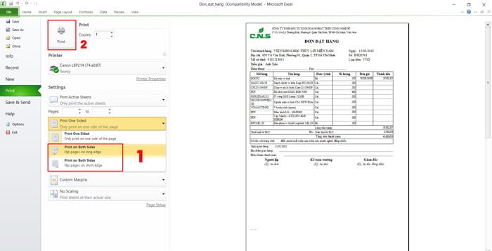 cách-in-2-mặt-trên-1-tờ-giấy-trong-excel